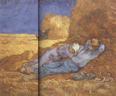 Vincent Van Gogh Noon:Rest from Work (nn04) china oil painting image